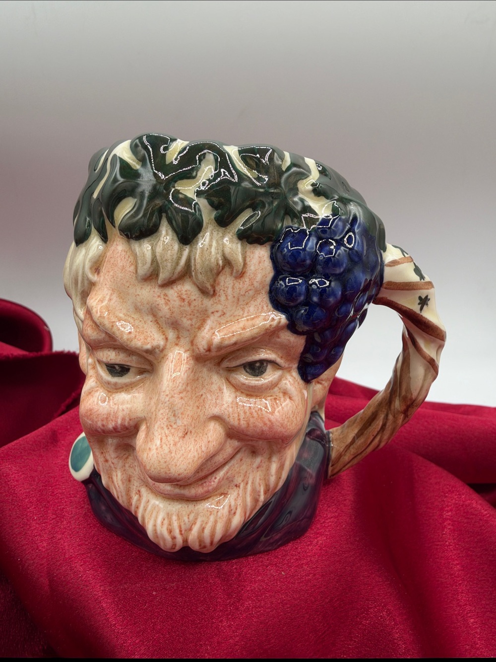 A vintage Royal Doulton "Bacchus" character jug (model number D6505).